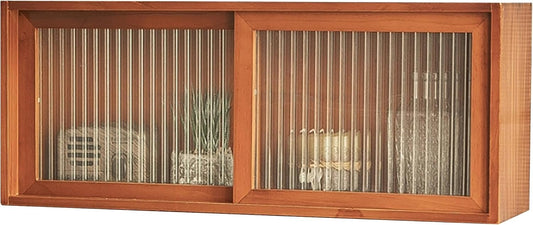 Mahogany Sliding Glass Door Cabinet