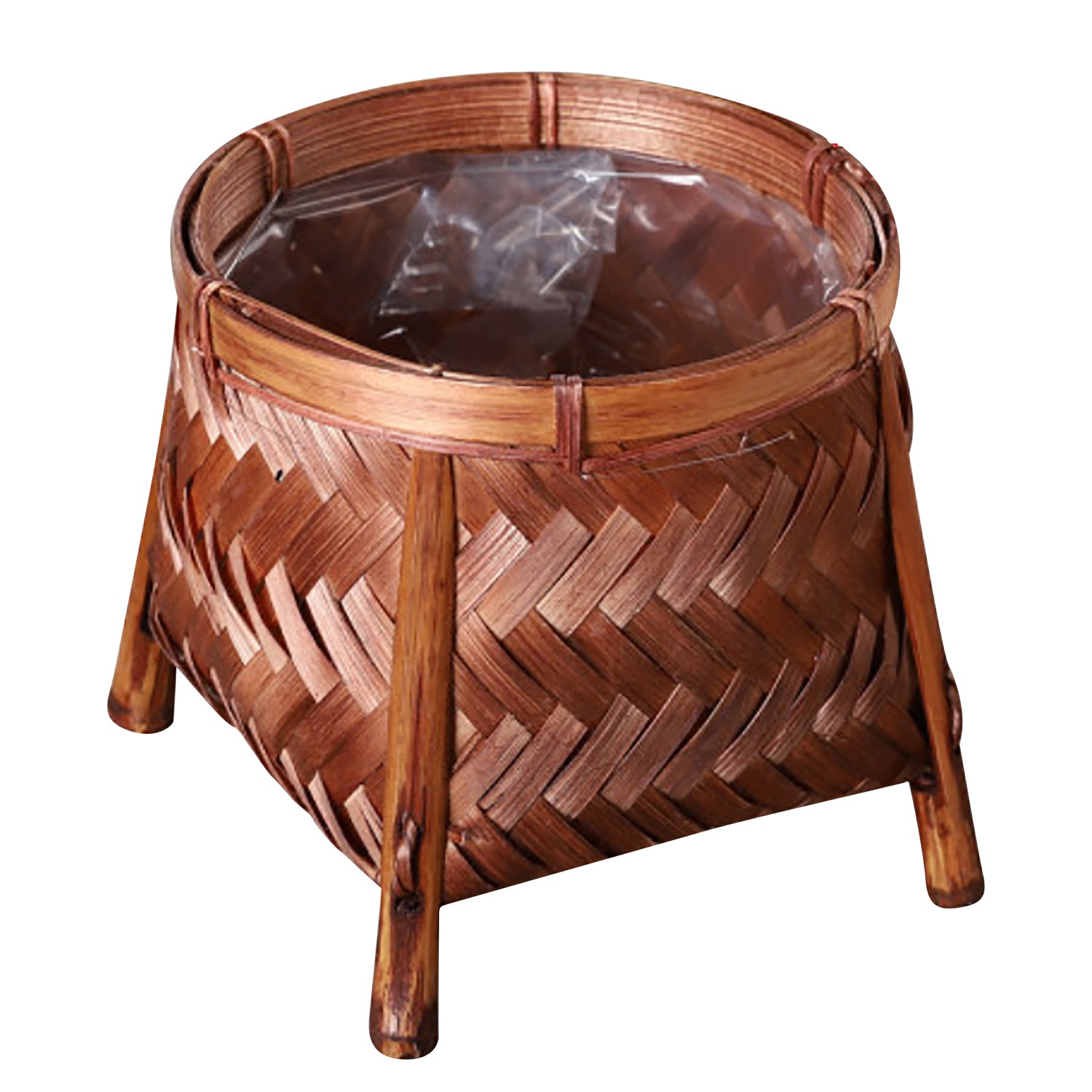 brown rattan plant pots 1pc Seagrass Basket Flower Storage Basket Home Flower Pot Hanging Planter Basket Indoor