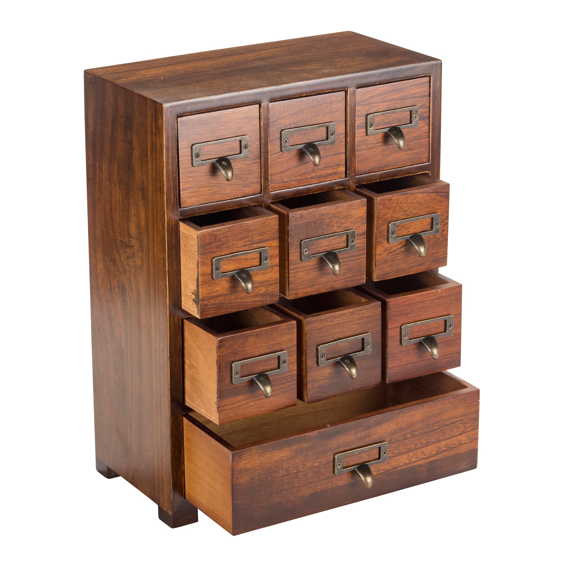 Load image into Gallery viewer, Desktop Apothecary Library Card Catalog Medicine 10 Drawer Cabinet | Clutter Free Home