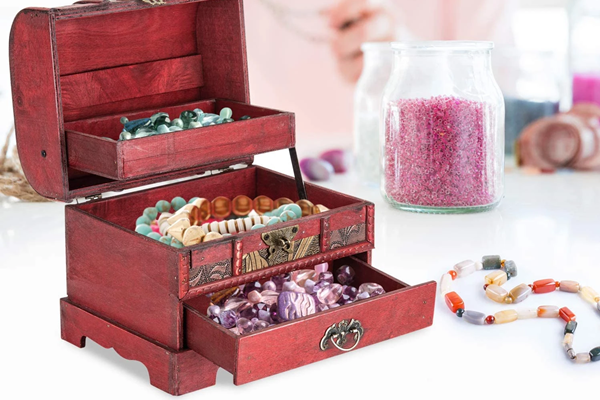 wood jewelry boxes with drawers