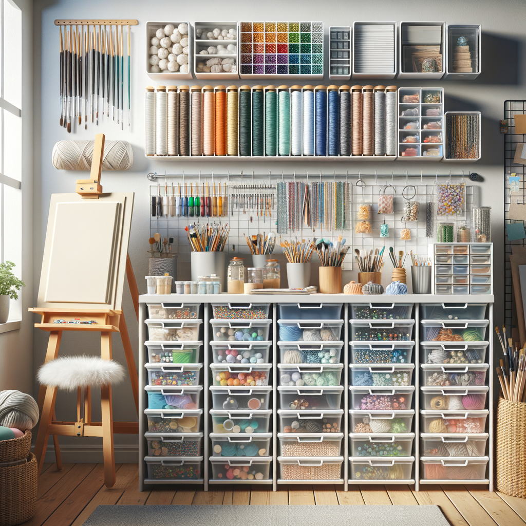 10 Smart and Functional Ways To Organize Your Art Supplies and Crafts