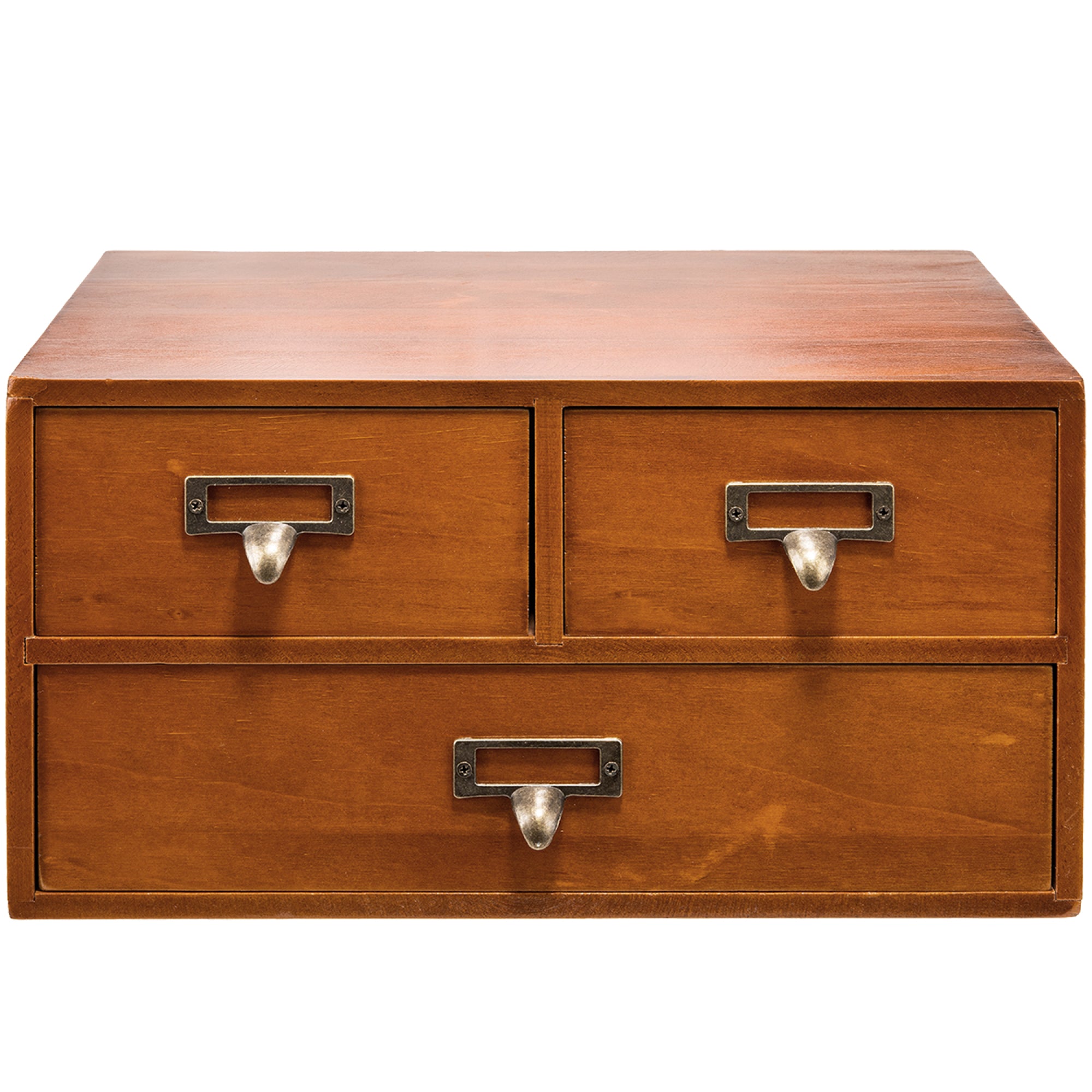 Vintage Desktop Apothecary Cabinet with 3 Drawers - Catalog Drawers ...