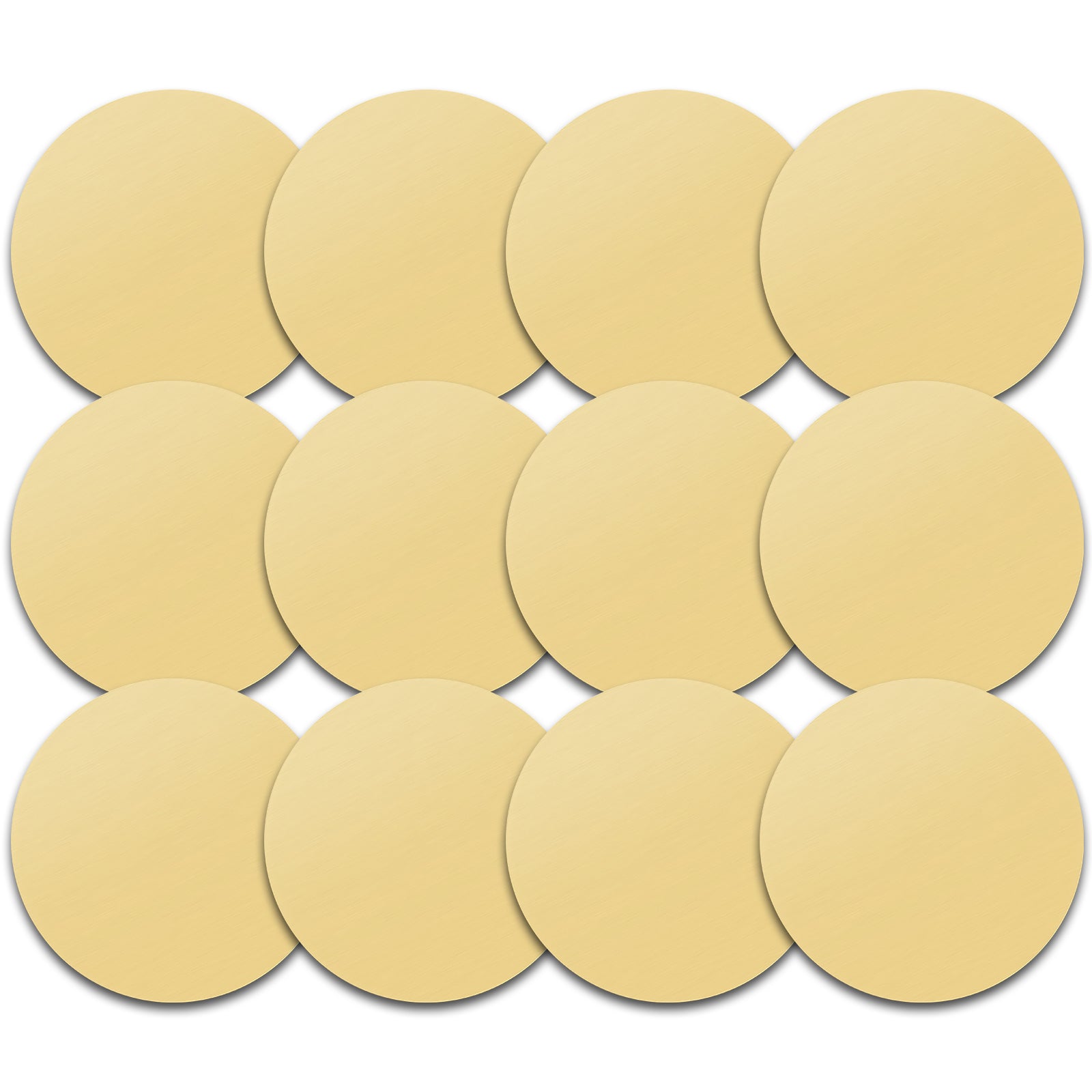 Load image into Gallery viewer, Gold Matte Glass Coasters for Drinks 3.9&#39;&#39; Diameter - Classy Minimalist Round Glass Coasters for Cups