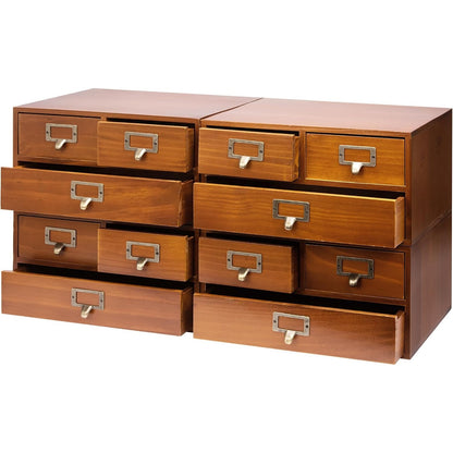 4-Pack Vintage Apothecary Desktop Cabinets 