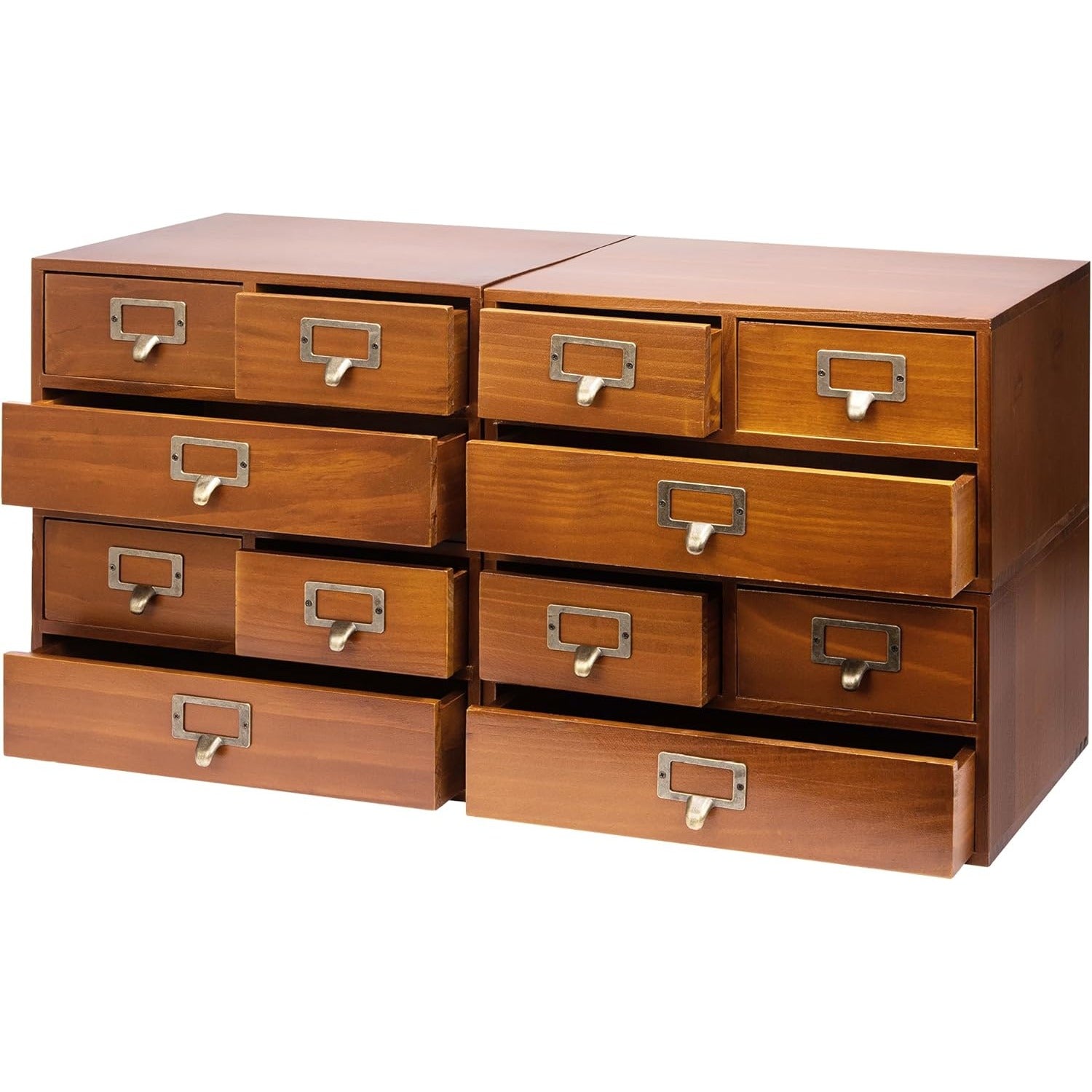 Load image into Gallery viewer, 4-Pack Vintage Apothecary Desktop Cabinets 