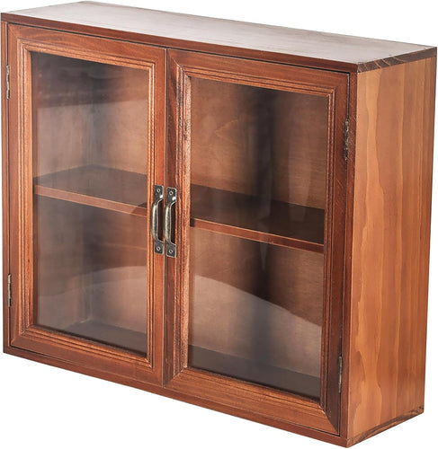 Cosmetic Display Cabinet with Clear Glass Doors