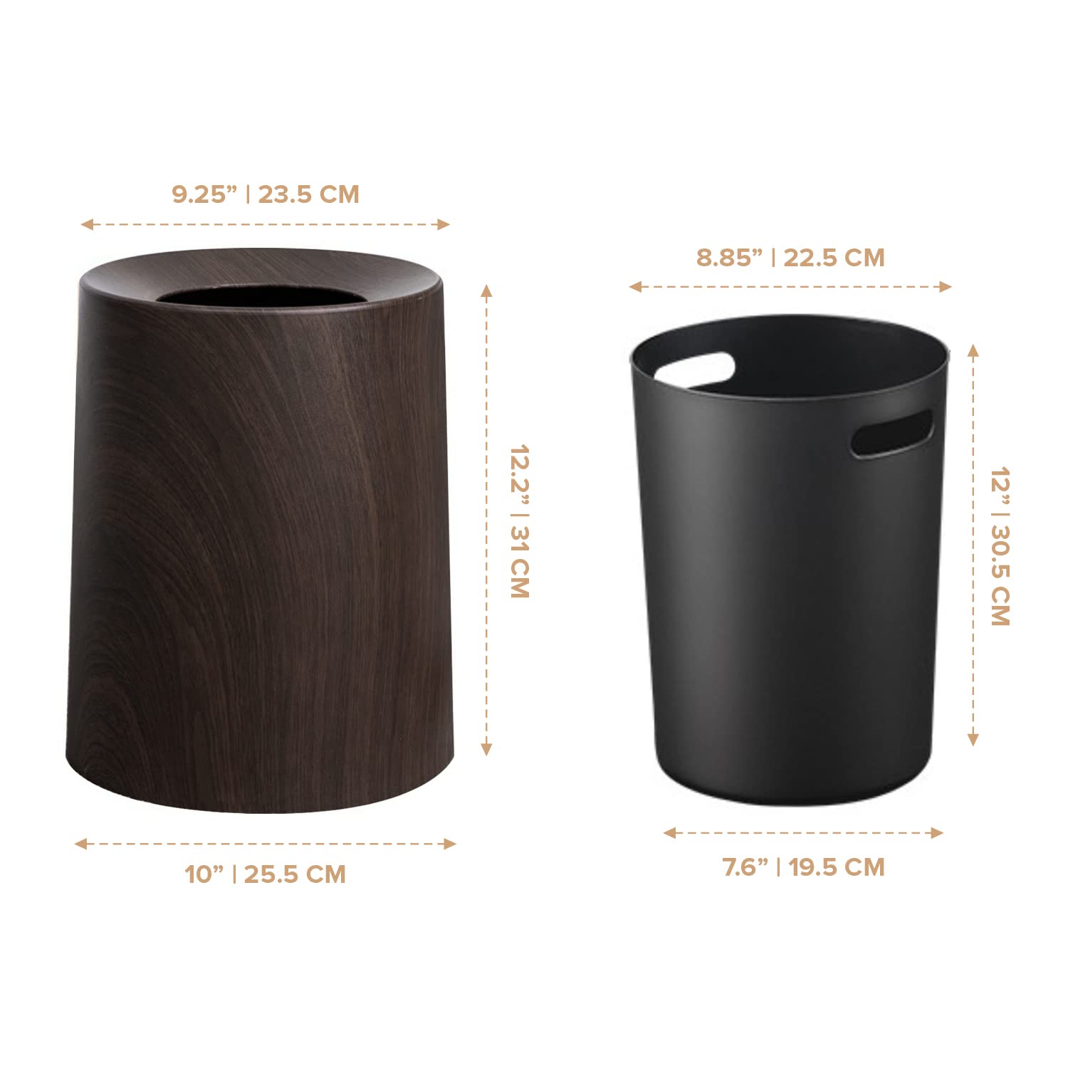 Spill-Proof Pet-Friendly 3.2 Gal Trash Bin