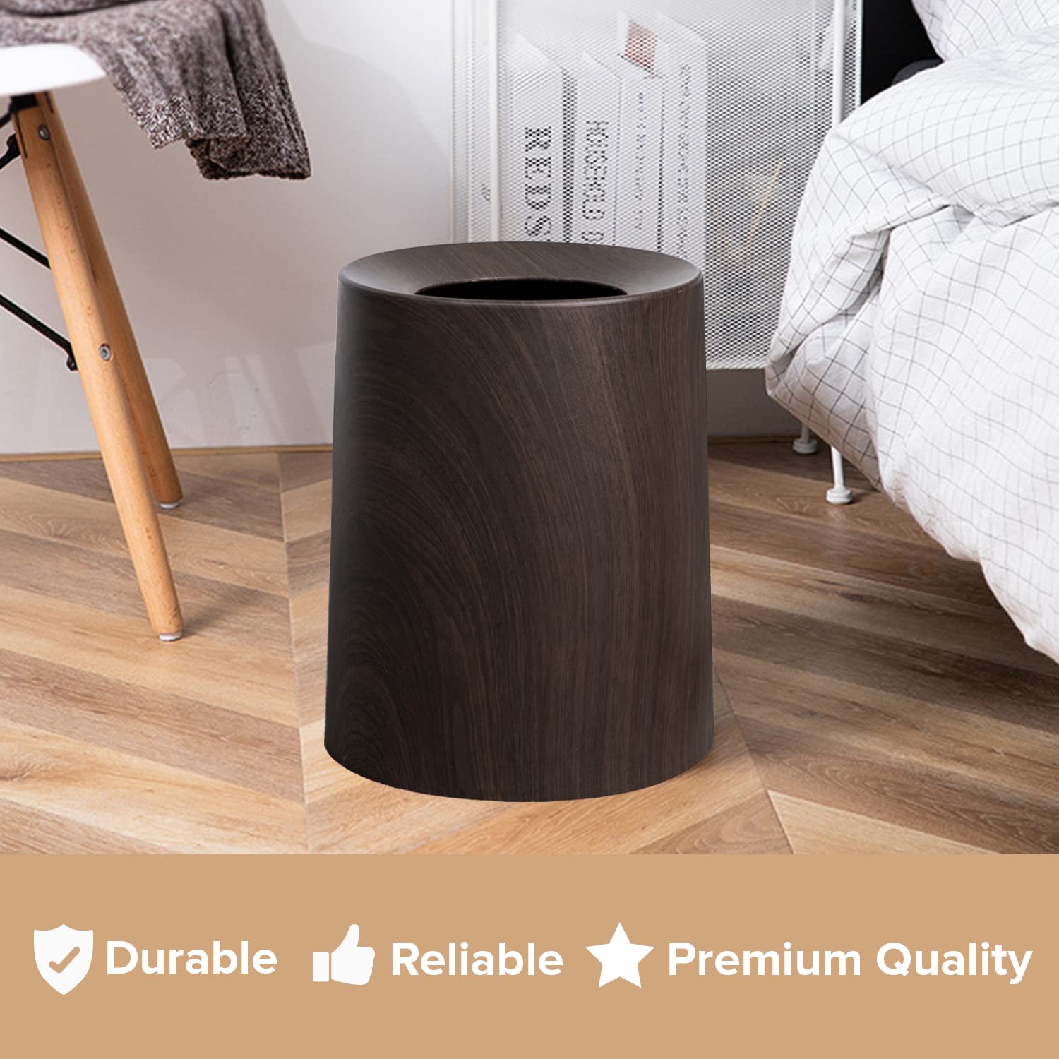 Spill-Proof Pet-Friendly 3.2 Gal Trash Bin