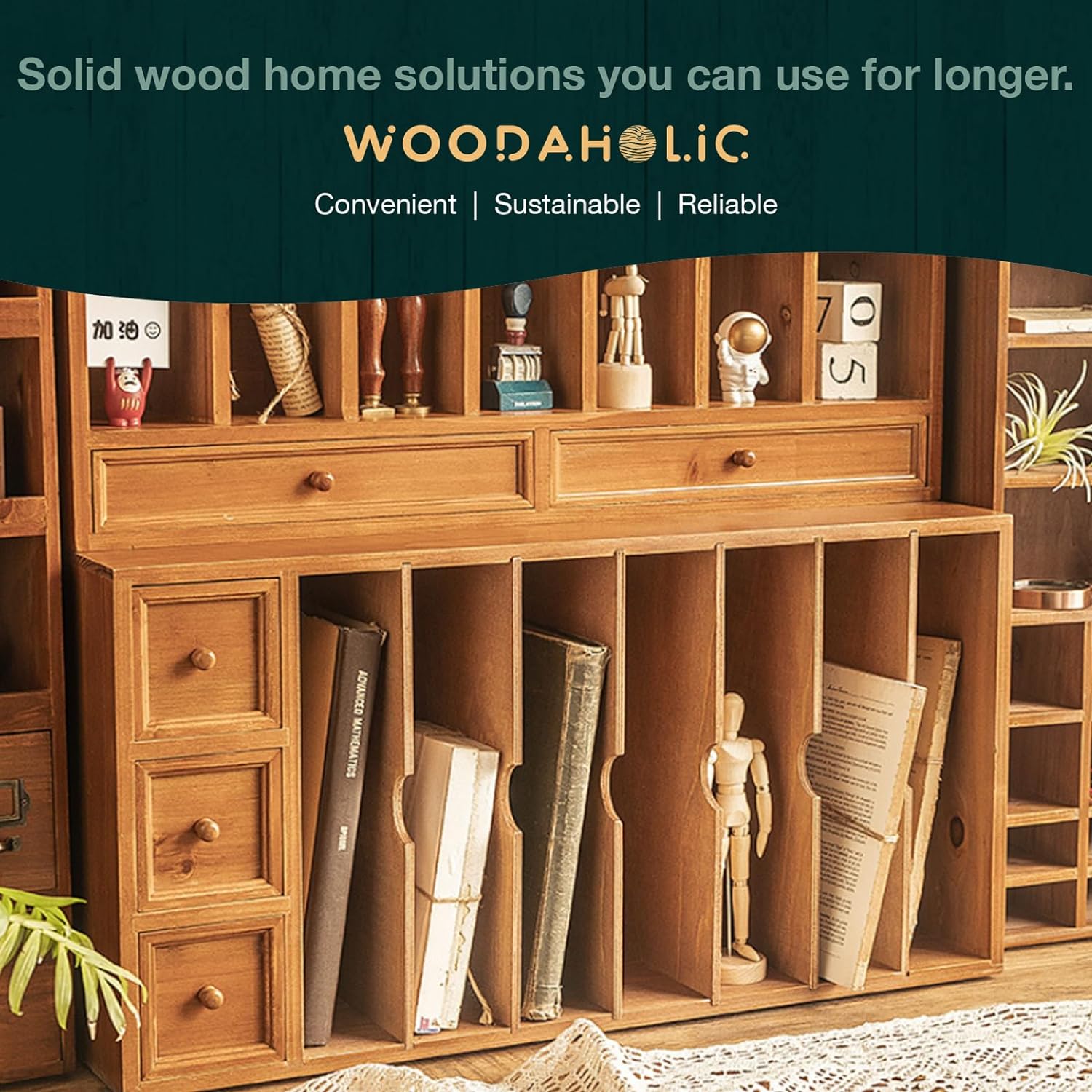 Load image into Gallery viewer, Farmhouse Mail Room Wood Organizer