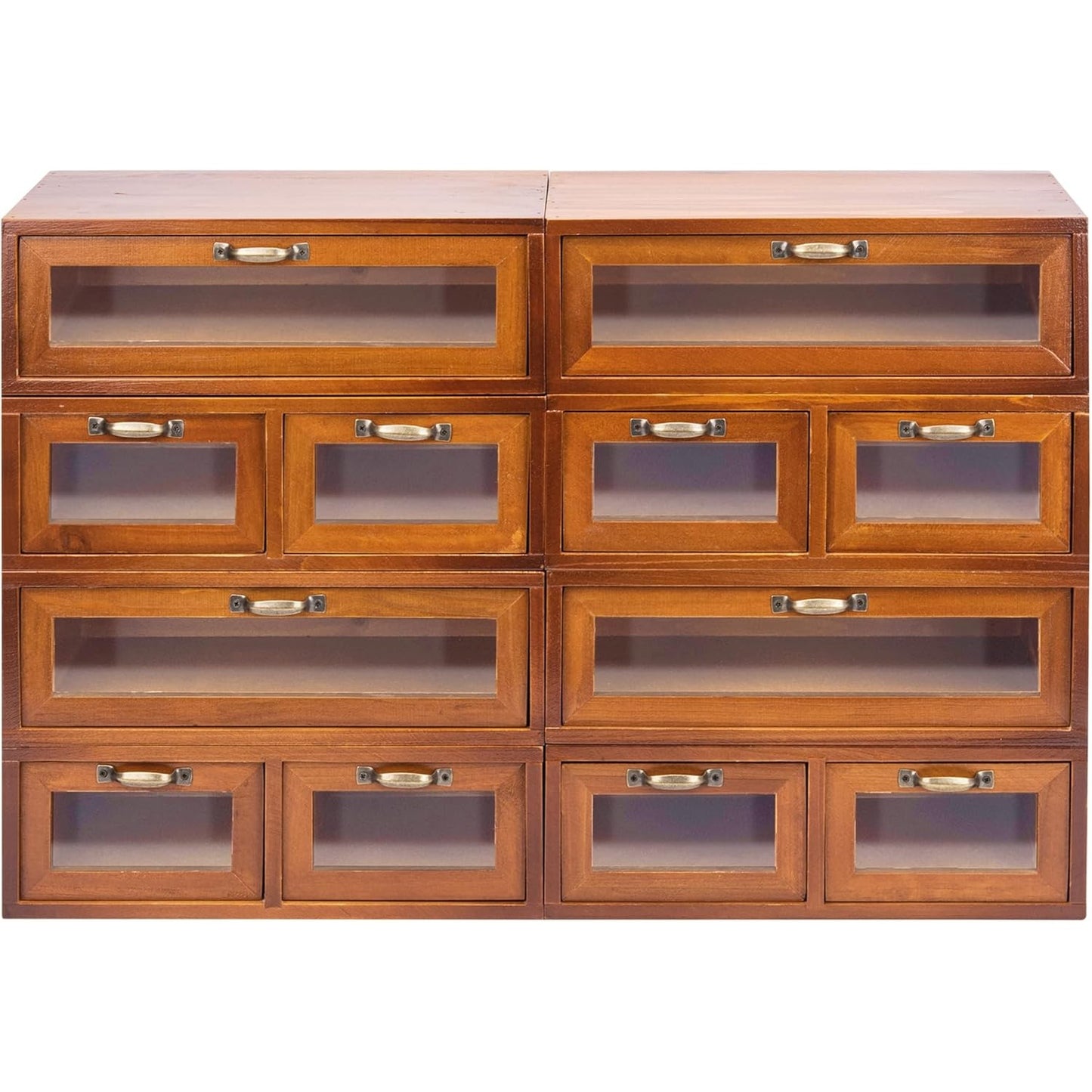 4-Piece Wooden Storage Drawers Set 