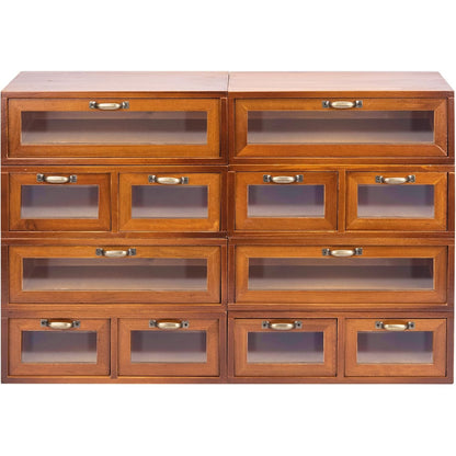 4-Piece Wooden Storage Drawers Set 