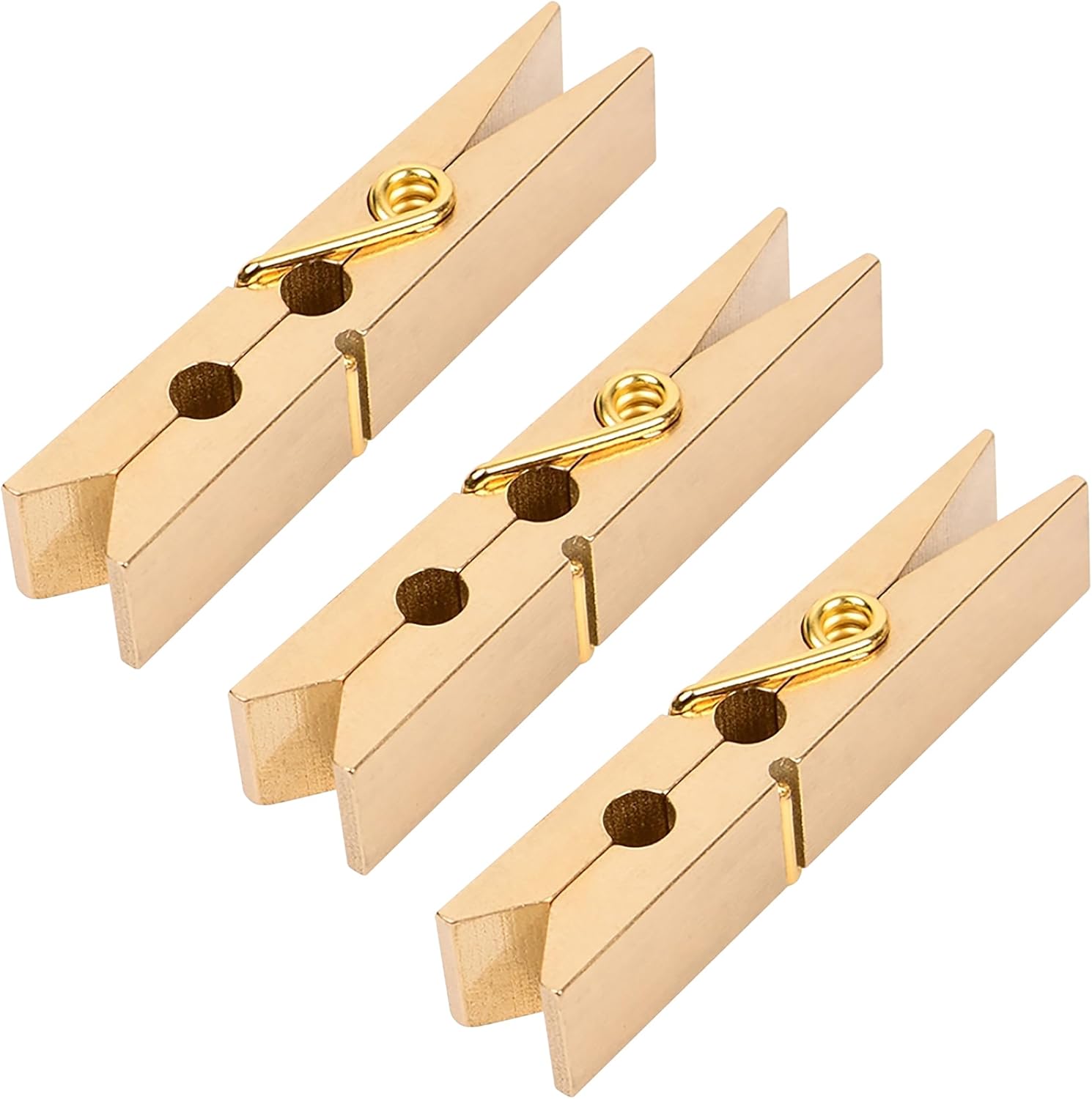 Solid Brass Clothespin Clips 
