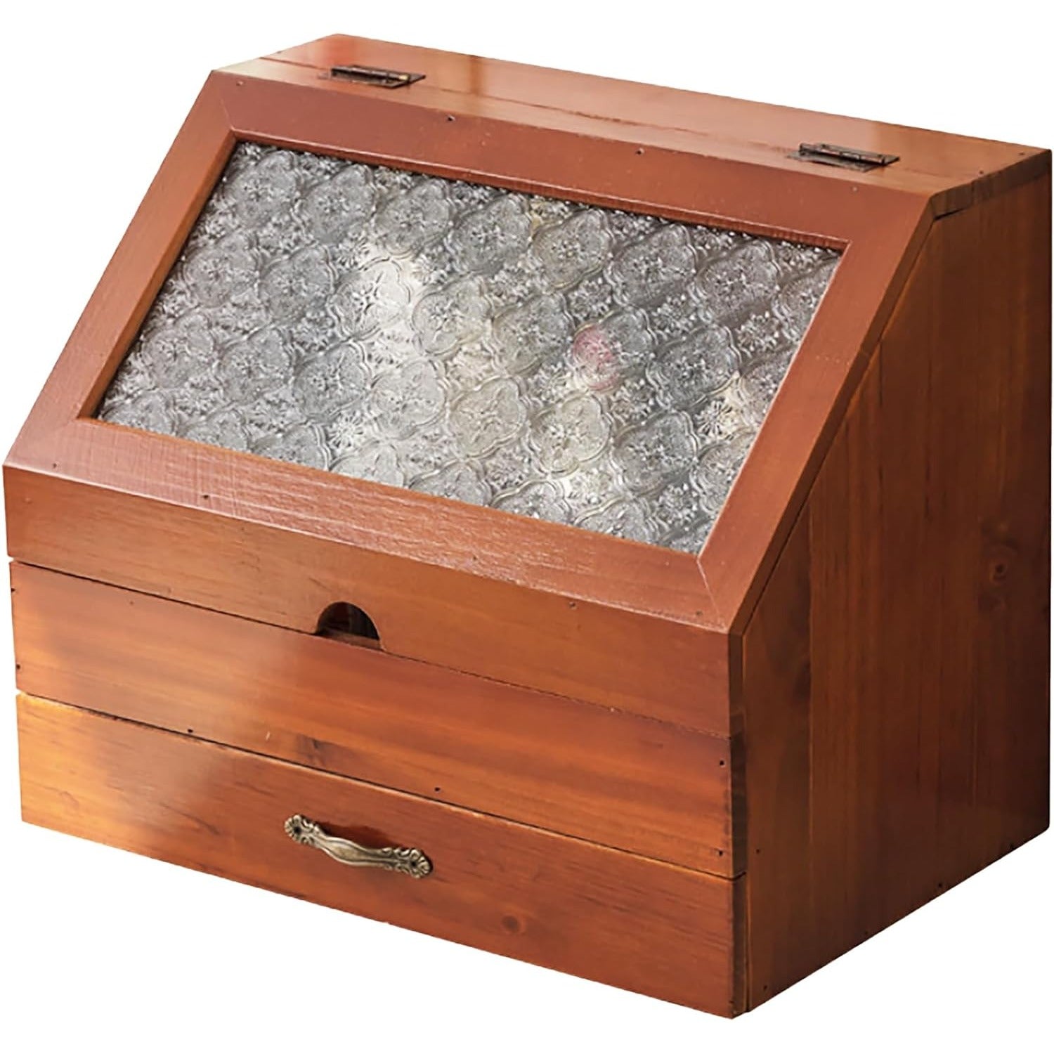 Chic Vintage 2-Tier Wooden Organizer