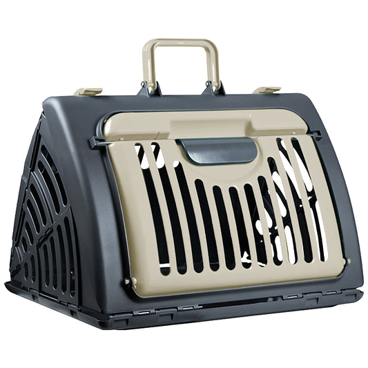 Handheld Pet Carrier w/ Wide Front Door | Collapsible Travel Cat Carrier