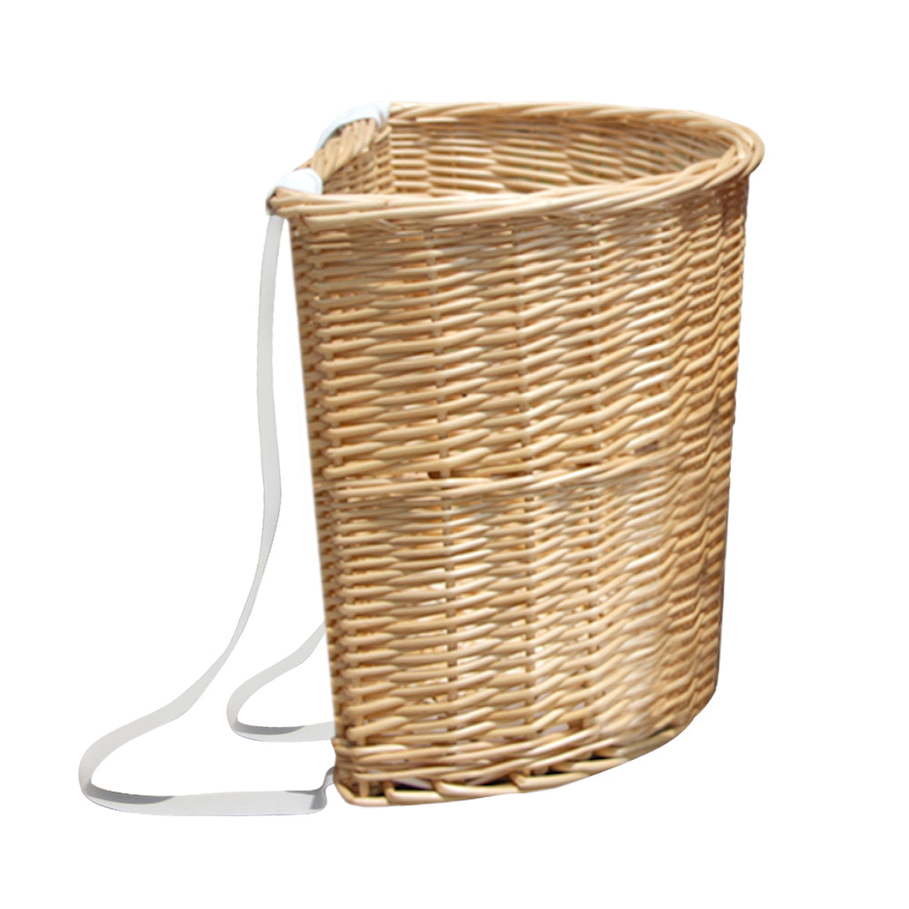 Load image into Gallery viewer, Farmers Harvest Rattan Basket with Lid | Wearable Woven Storage Basket