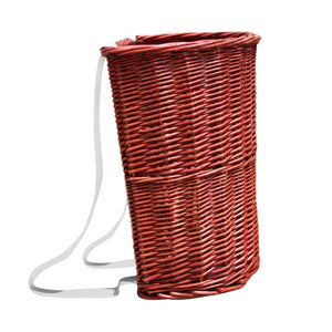 Farmers Harvest Rattan Basket with Lid | Wearable Woven Storage Basket