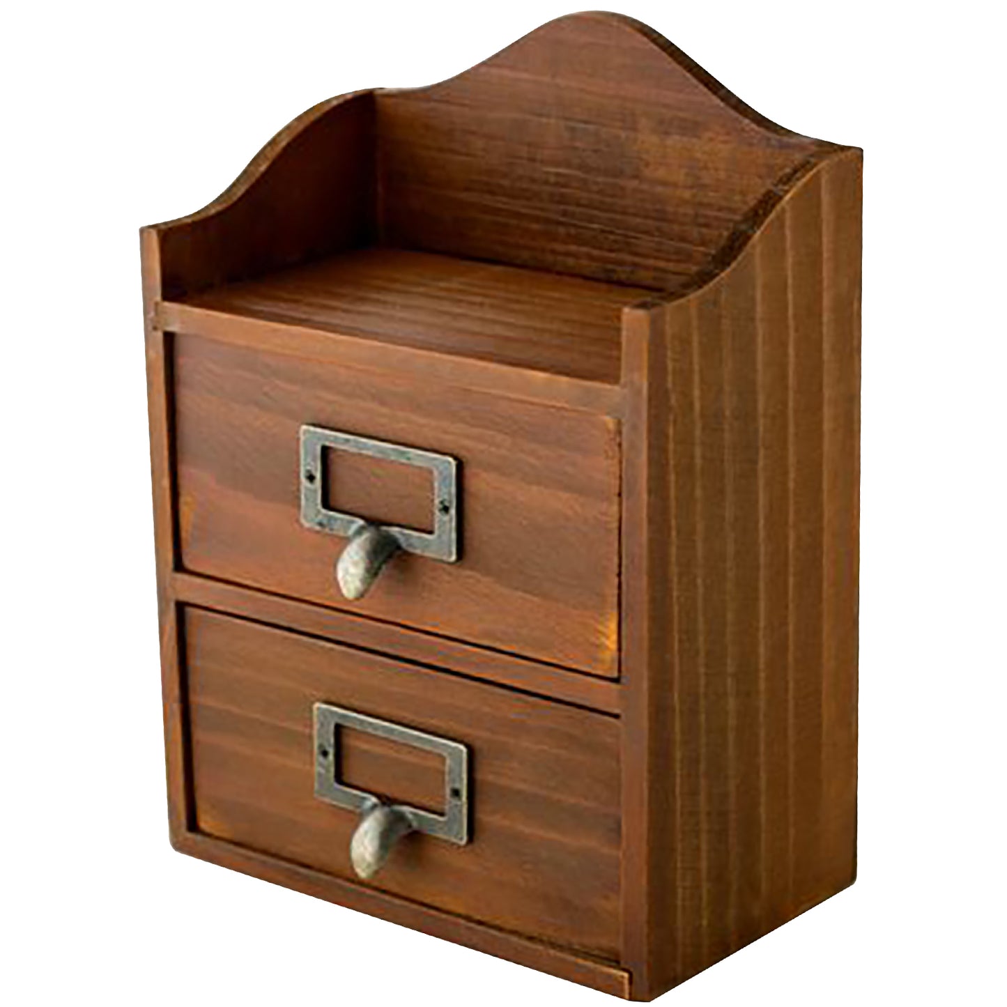 2-Drawer Mini Multi-level Desktop Storage Shelf | Small Tabletop Chest Drawers for Storage