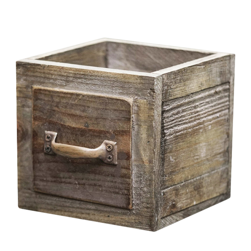 Country Style Wood Planter Box | Decorative Wooden Boxes for Flower Arrangements