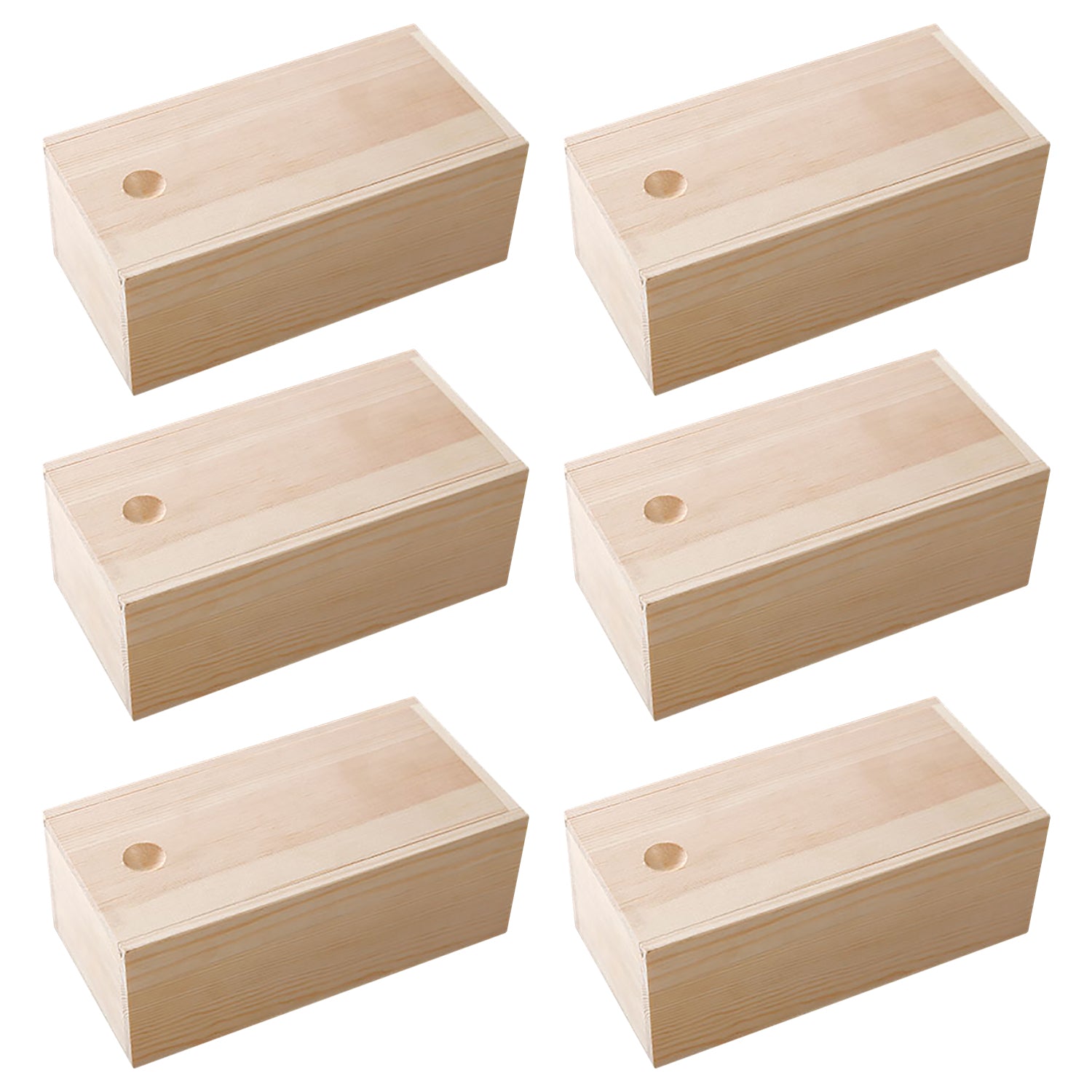 Small Wooden Storage Box with Lid