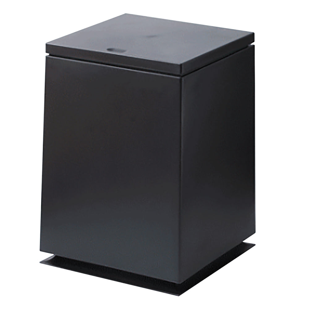 Load image into Gallery viewer, 1.85 Gallon Square Shape Black Trash Bin | Pop Open Minimalist Trash Can with Dog-proof Lid