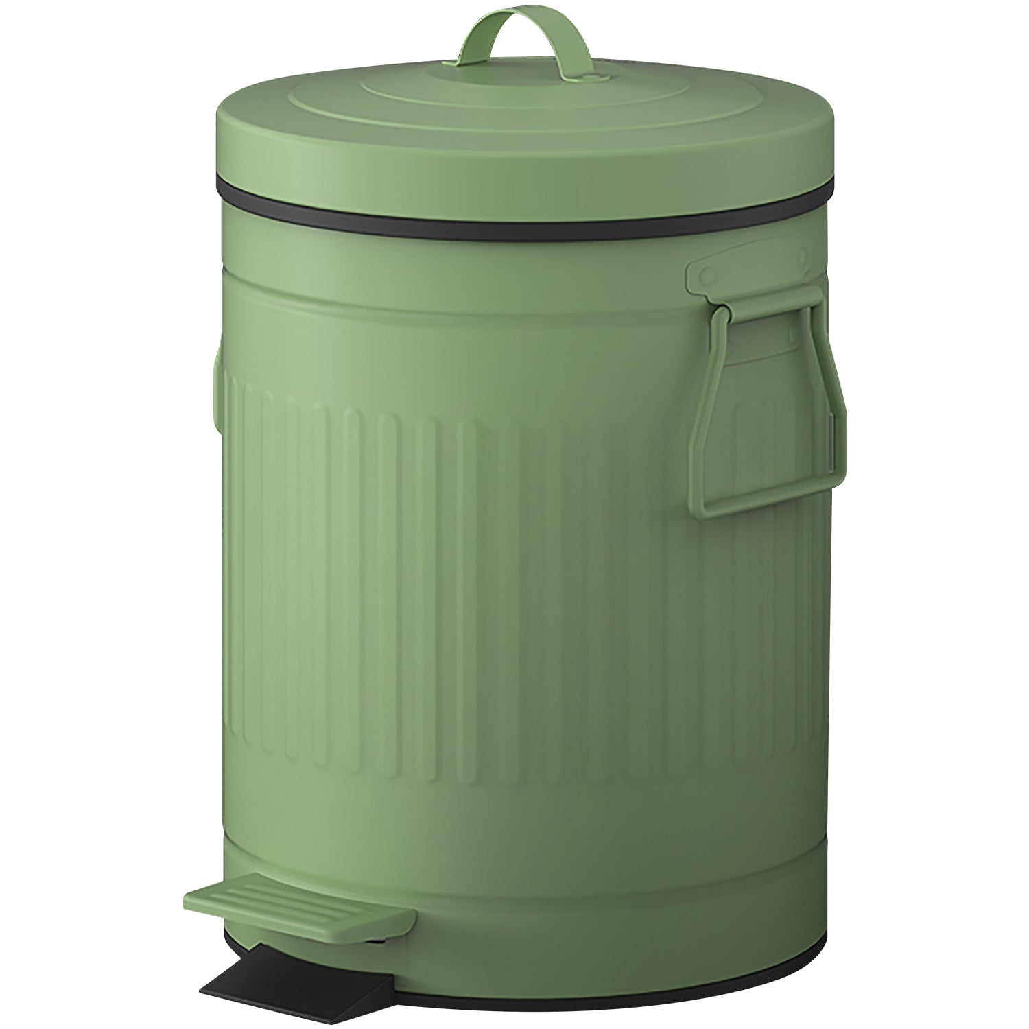 Retro Classic Tin Look Trash Can with Tight Dog-proof Lid I Pop Top Wi –  Primo Supply l Curated Problem Solving Products
