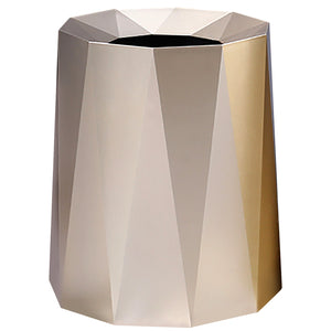 Geometric Modern Trash Can | Luxurious Nordic Trash Can Diamond Cut Designer Home
