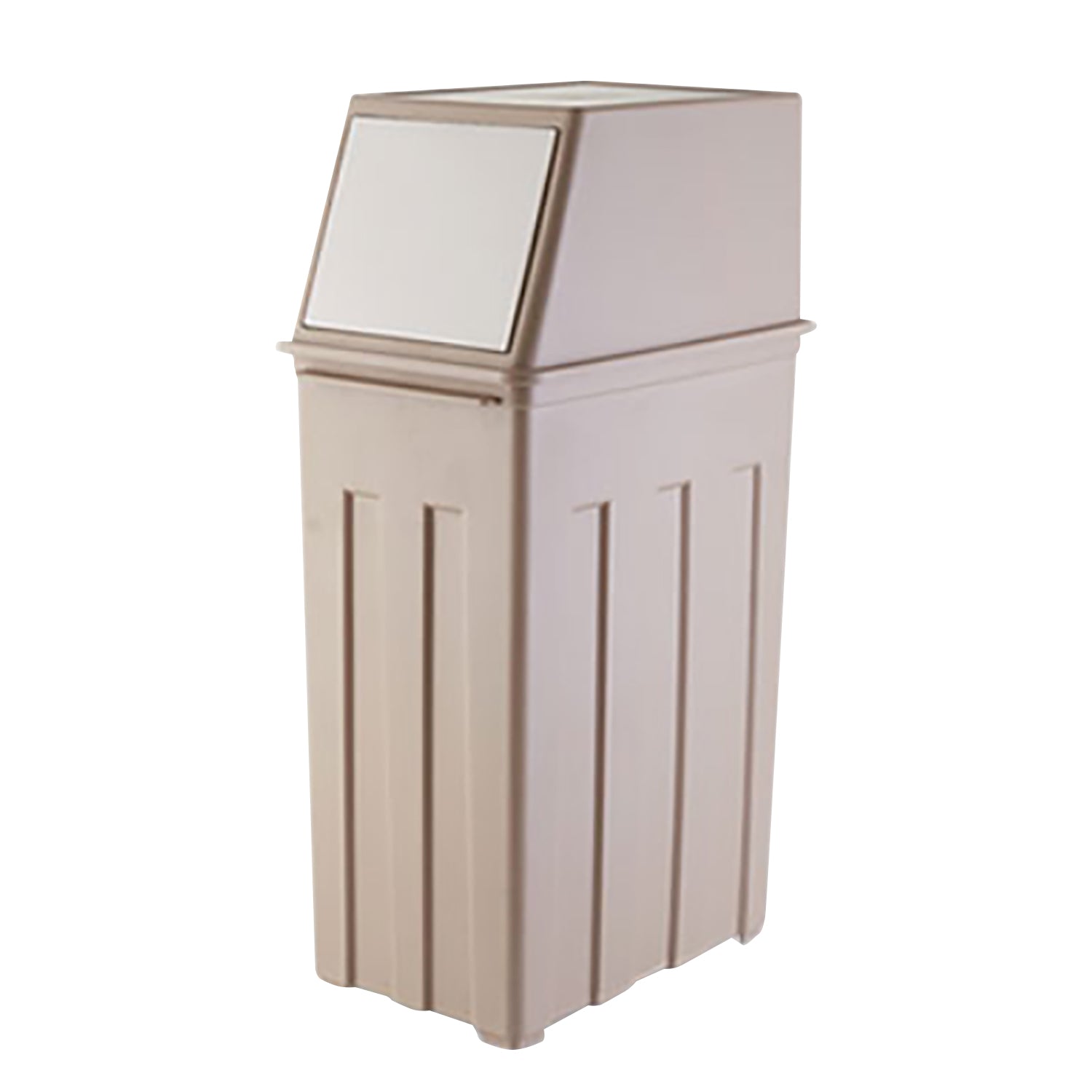 8 Gallon Trash Can with Hinged Flap Cover | Indoor Outdoor Swing
