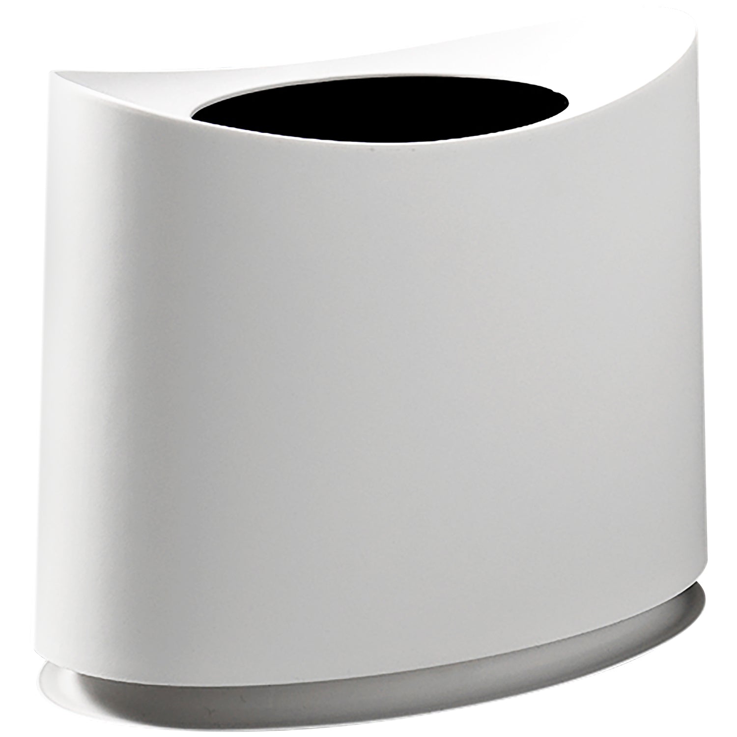 Load image into Gallery viewer, Slim Oval Plastic Trash Can | Garbage Bin w/ Removable Plastic Bin Liner Fit Flim Spaces