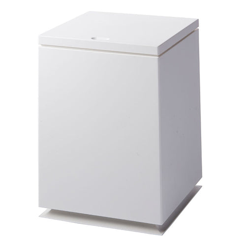 1.85 Gallon White MCM Garbage Can Bin | Square Trash Can with Removable Liner Bucket