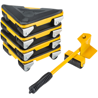 Yellow Heavy Appliance Furniture Mover | Multi-Directional Moving Rollers