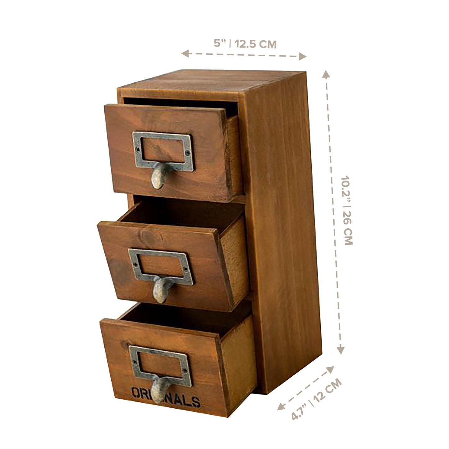 3-Drawer Mini Multi-level Desktop Storage Shelf | Small Tabletop Chest Drawers for Storage