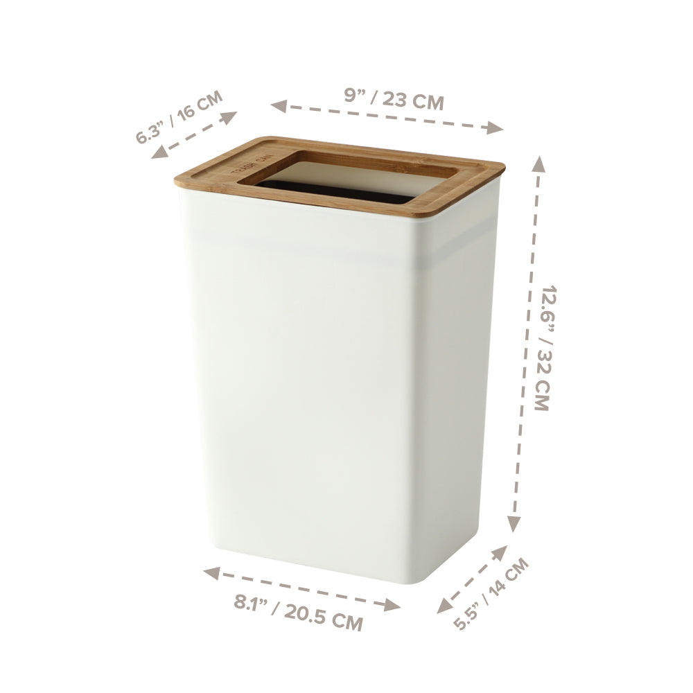 Load image into Gallery viewer, Scandinavian Style Modern Slim Trash Can | 1.85 Gallon Open Top Spill-free Waste Basket Pail