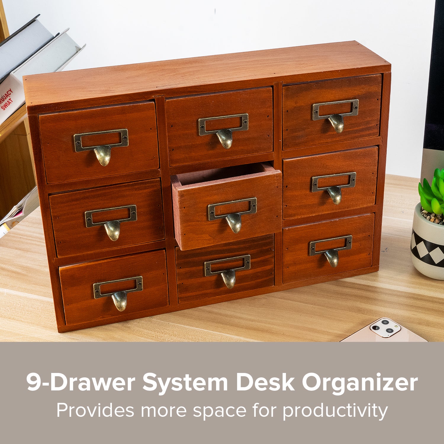 Small Desk Organizer with Drawer