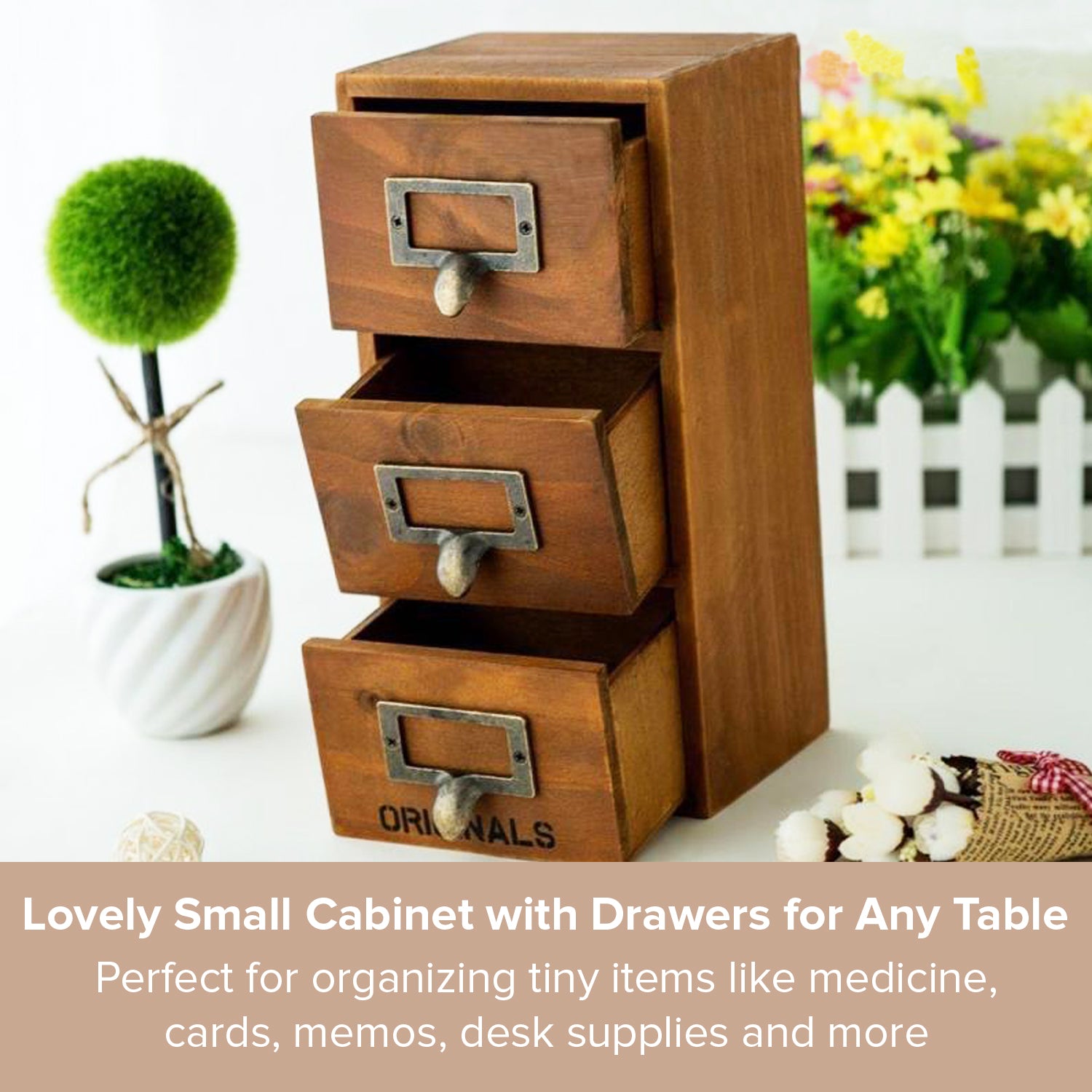 3-Drawer Mini Multi-level Desktop Storage Shelf | Small Tabletop Chest  Drawers for Storage
