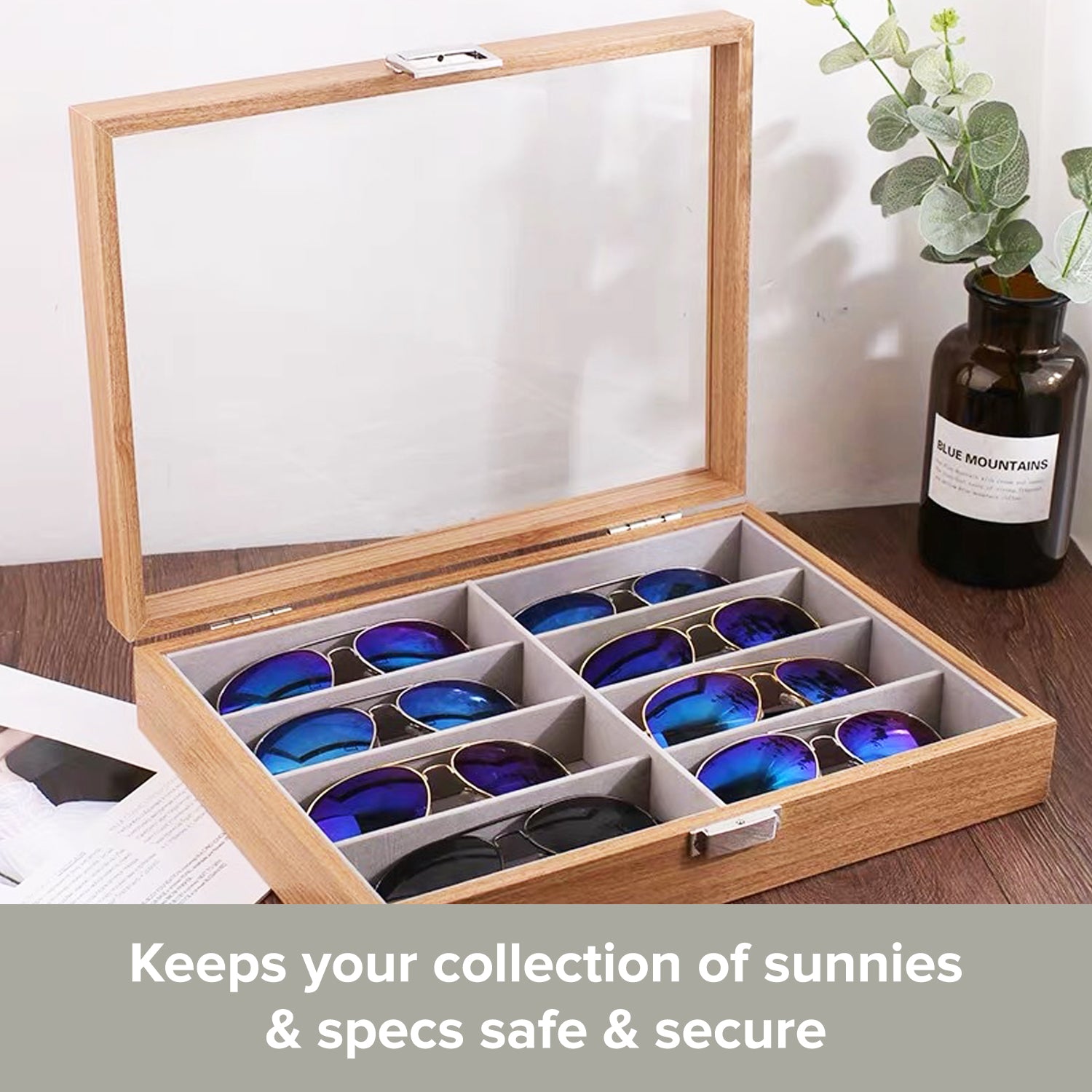 18 Piece Sunglass Eyewear Eye Wear Display Tray Case Stand, Storage Box for  Reading Glasses, Also Great for Wa… | Brillen ständer, Aufbewahrungskoffer,  Sonnenbrille