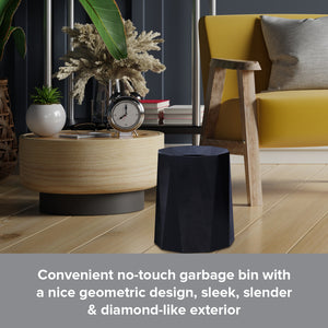 Geometric Modern Trash Can | Luxurious Nordic Trash Can Diamond Cut Designer Home
