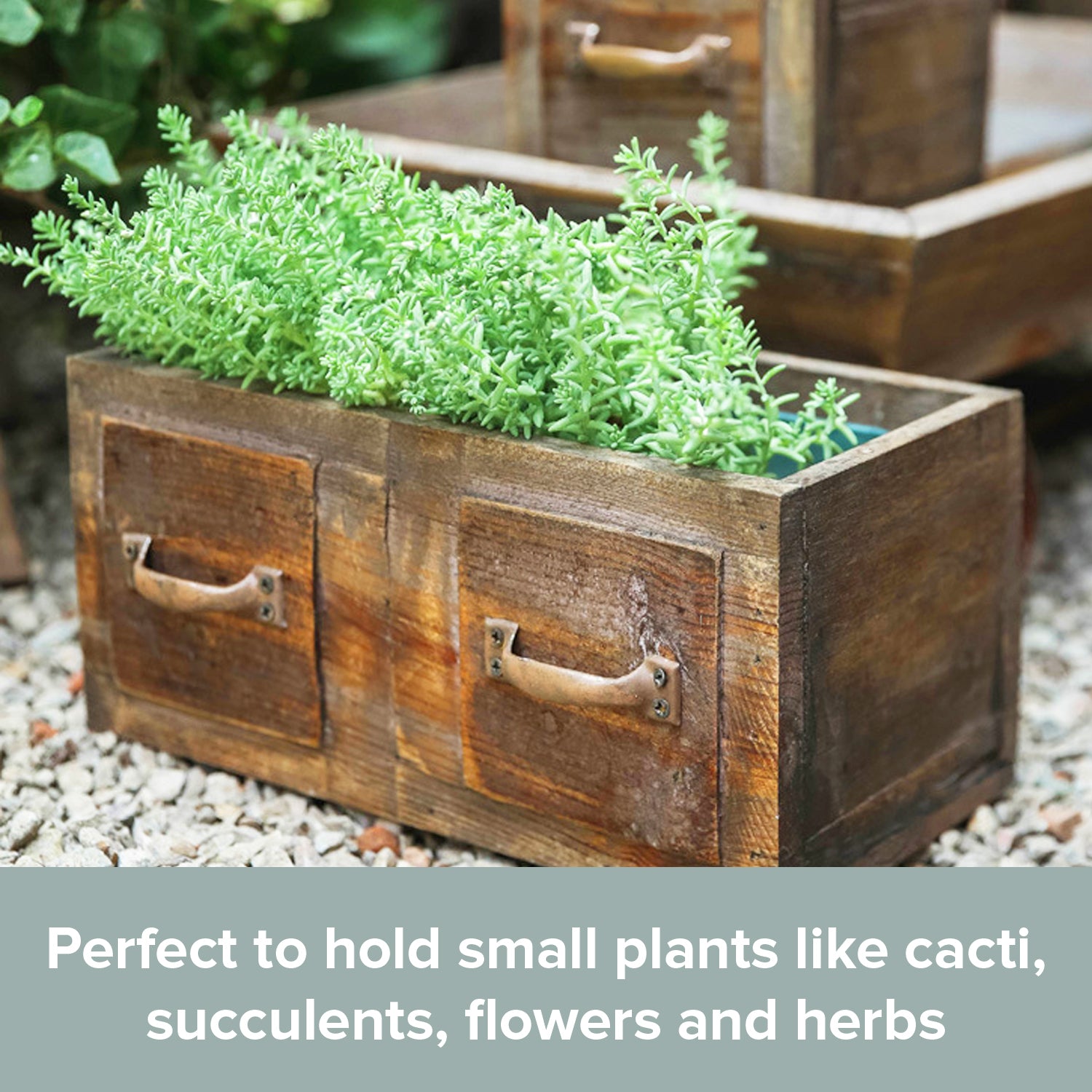 Load image into Gallery viewer, Country Style Wood Planter Box | Decorative Wooden Boxes for Flower Arrangements