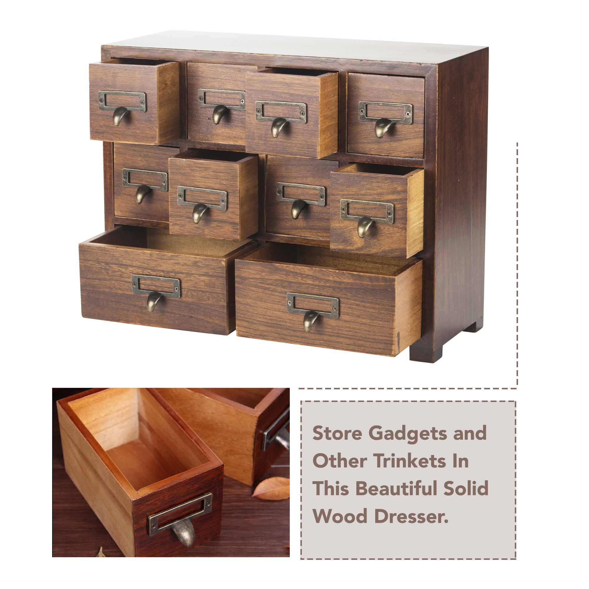 16-Drawer Wooden Card Catalog Storage Box  Vintage Filing Cabinet in –  Primo Supply l Curated Problem Solving Products