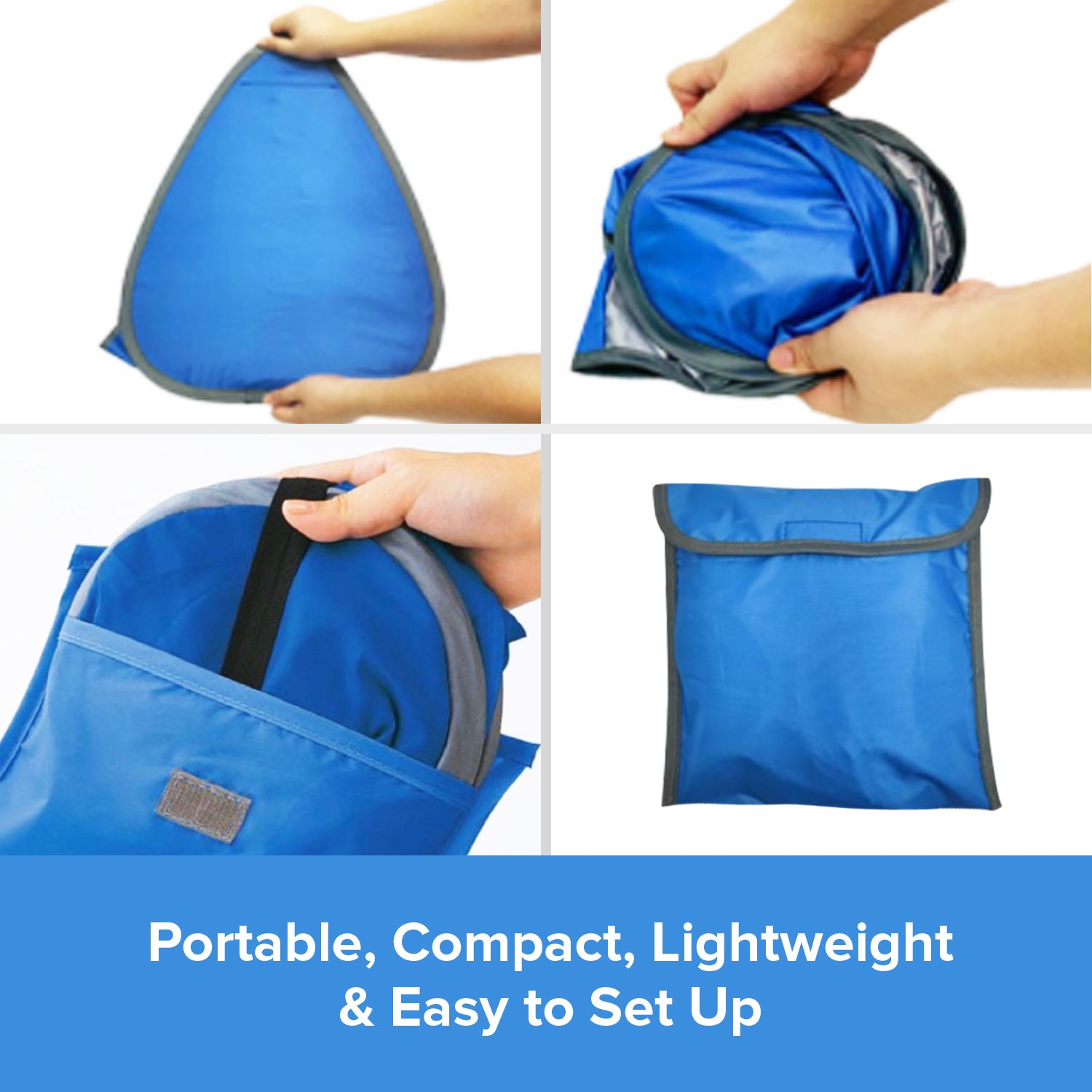 Load image into Gallery viewer, Mini Easy Pop Up Canopy in Blue | Windproof Waterproof Portable Sun Shade