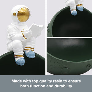 Astronaut Figurine Desk Table Catchall | Desktop Storage Bowl Convenient Access