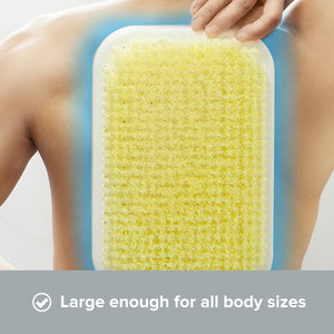 Wall Mounted In-Shower Body Scrubber | Hands-Free Back Brush & Body Scrubber
