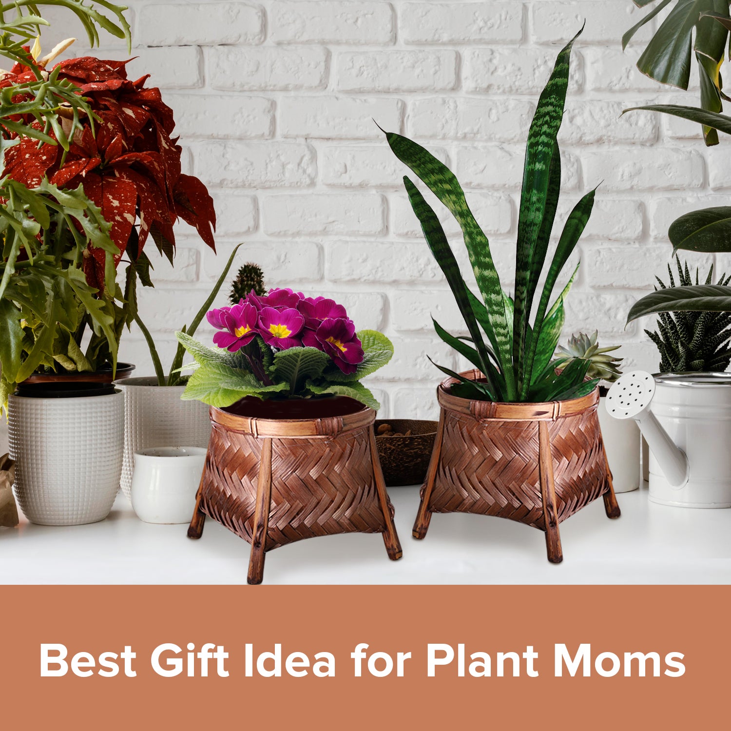 rattan indoor plant pots Hand Woven Rattan Straw Basket for Plant Pots