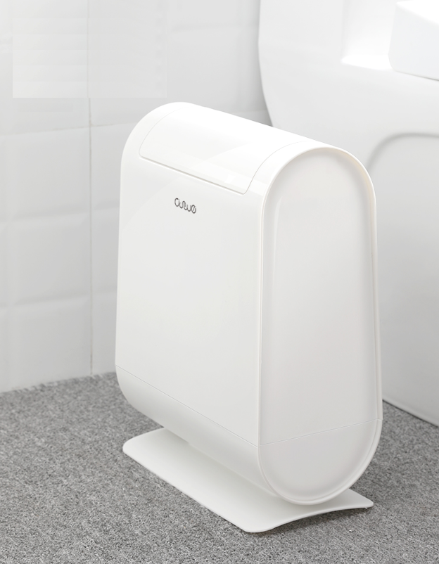 Modern Bathroom Garbage Can with Bag Storage | Elegant and Hygienic - 3 Colors
