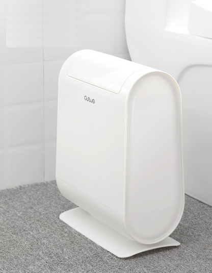 Modern Bathroom Garbage Can with Bag Storage | Elegant and Hygienic - 3 Colors