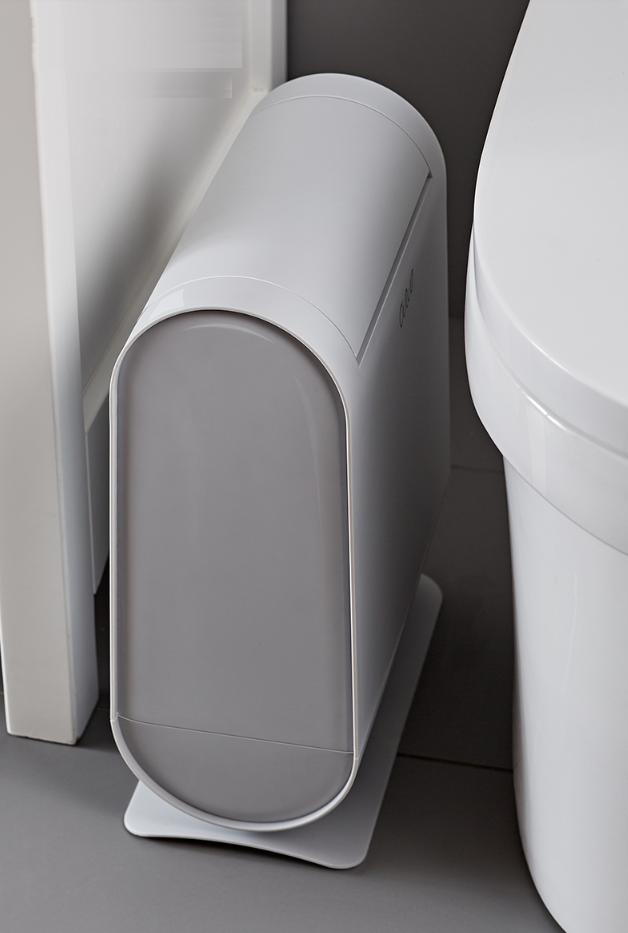 Modern Bathroom Garbage Can with Bag Storage | Elegant and Hygienic - 3 Colors
