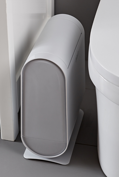 Modern Bathroom Garbage Can with Bag Storage | Elegant and Hygienic - 3 Colors