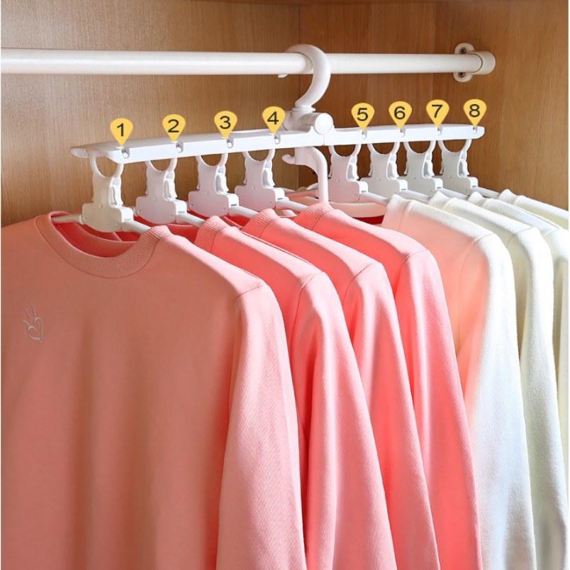 Foldable Closet Space Multiplier Clothing Hanger Expander l Hang Your Clothes Neat and Organized