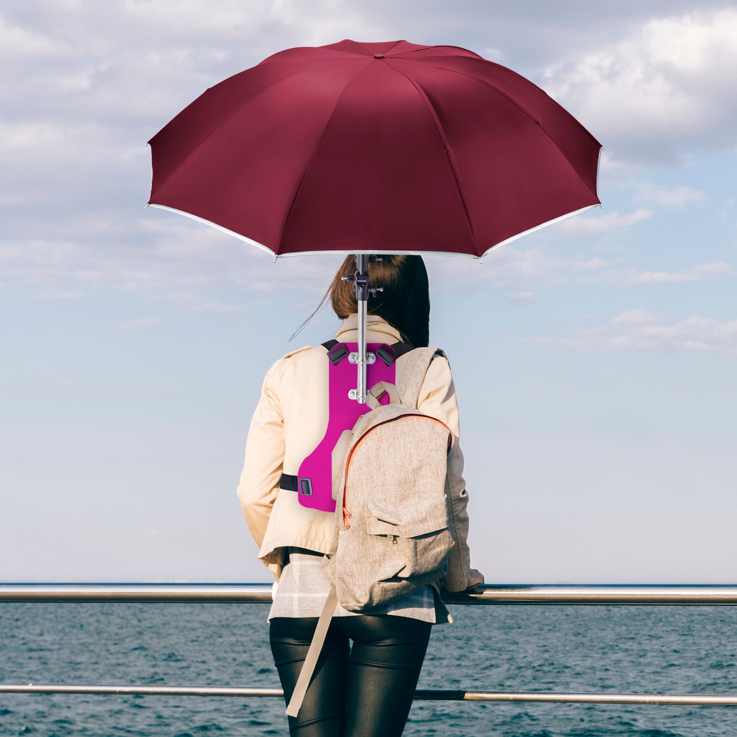 Wearable Hands-free Umbrella Sun Rain Blocker I Protect Yourself Hands –  Primo Supply l Curated Problem Solving Products