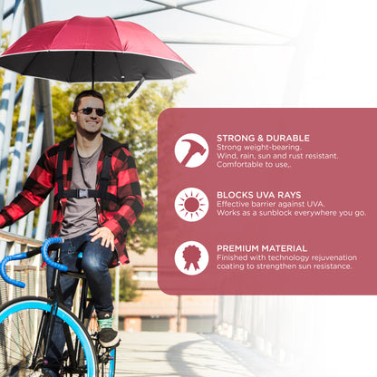 Wearable Hands-free Umbrella Sun Rain Blocker I Protect Yourself Handsfree