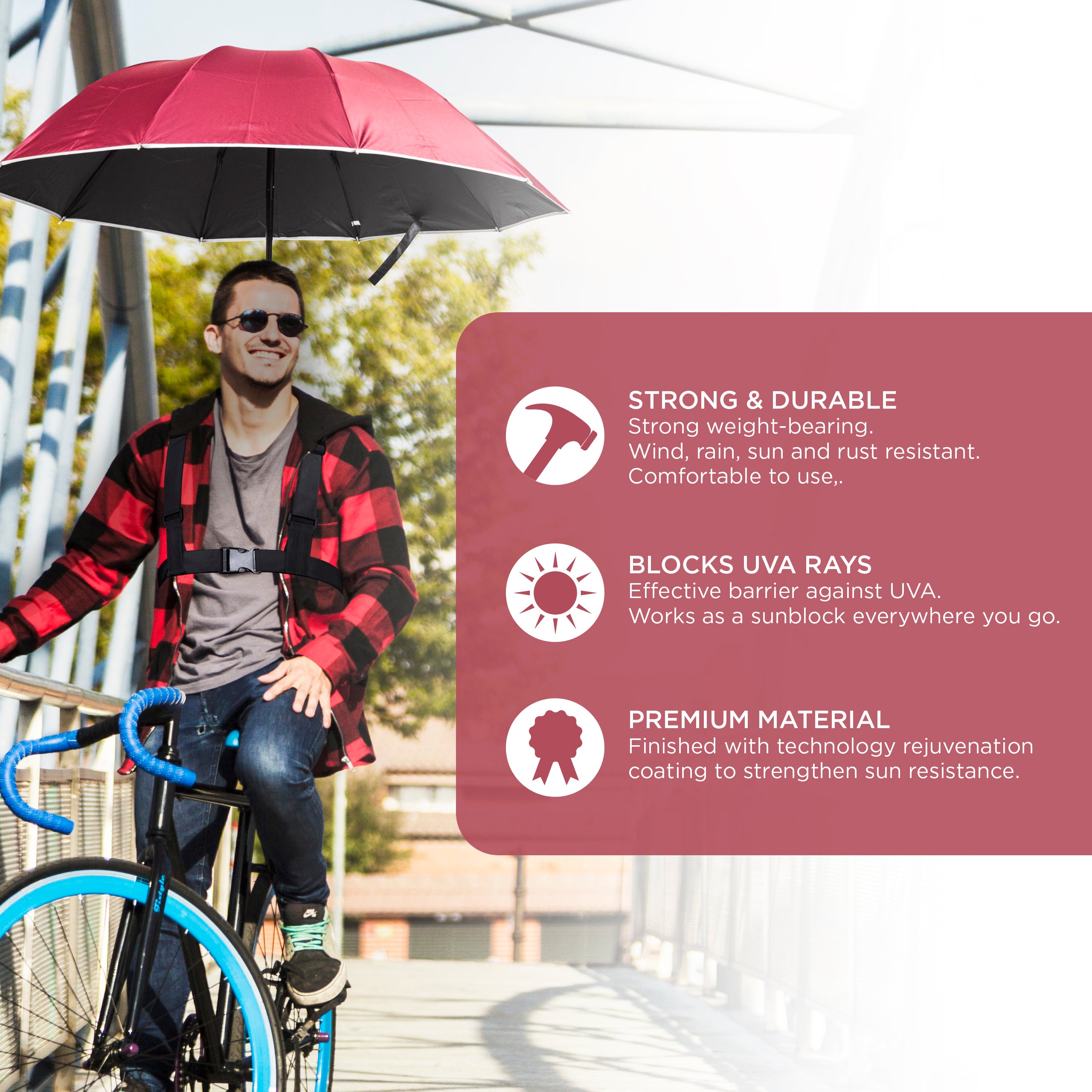 Load image into Gallery viewer, Wearable Hands-free Umbrella Sun Rain Blocker I Protect Yourself Handsfree